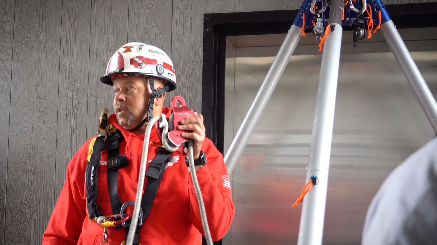 Featured image for “Elevator Rope Rescue (Part 4 of 6) | Loading an MPD | Firefighter Elevator Rescue Training”