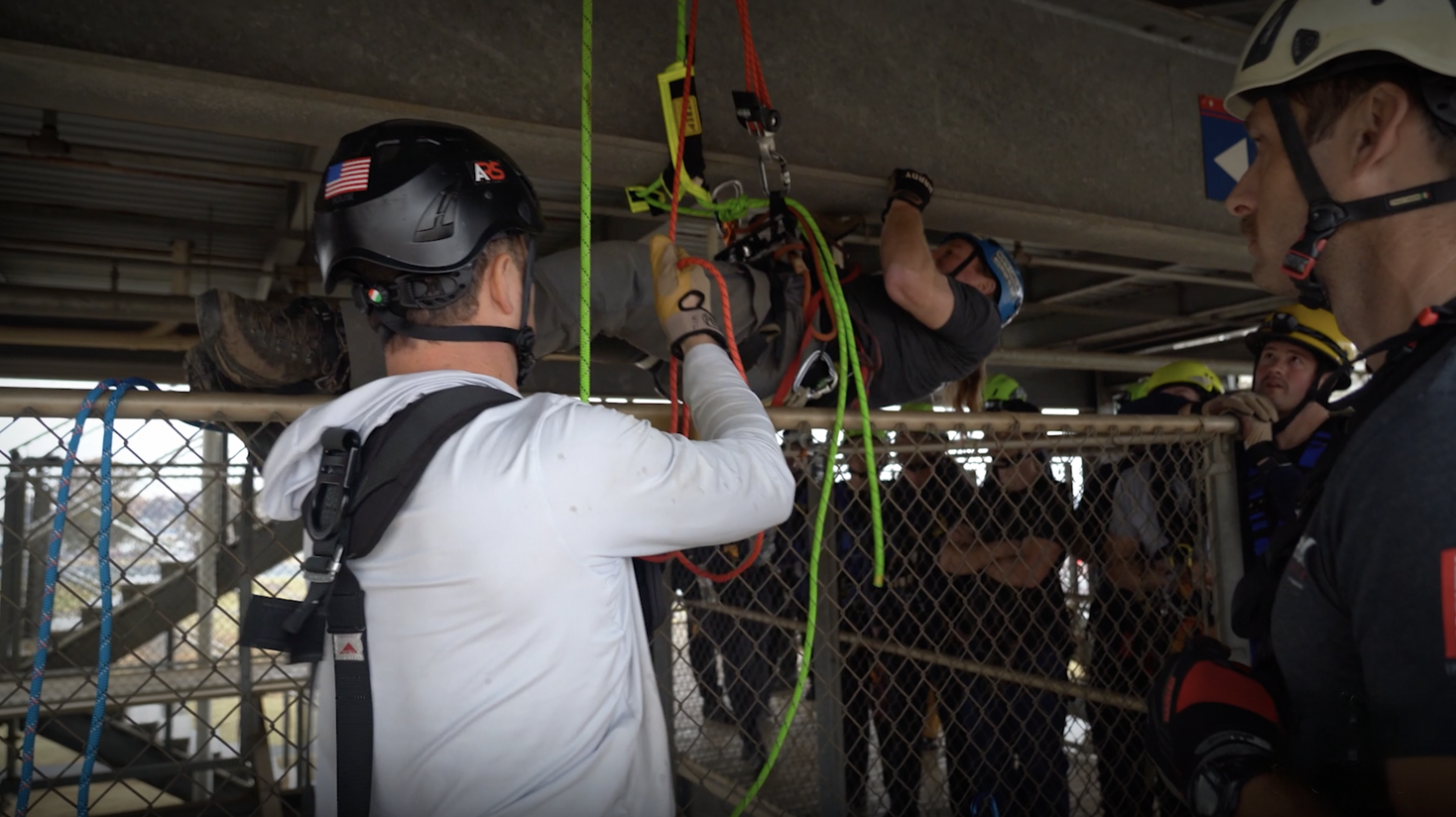 Featured image for “Rope Rescue (Part 4 of 5) | Raising to a High Point | Firefighter Rope Trainer”